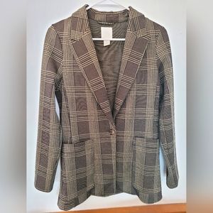 3/30$ 🎉SALE!!!🎉 H&M Plaid Fitted Blazer with Pockets